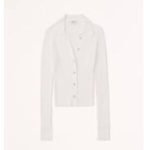 Abercrombie & Fitch Slim Button-Through Sweater Polo - XS